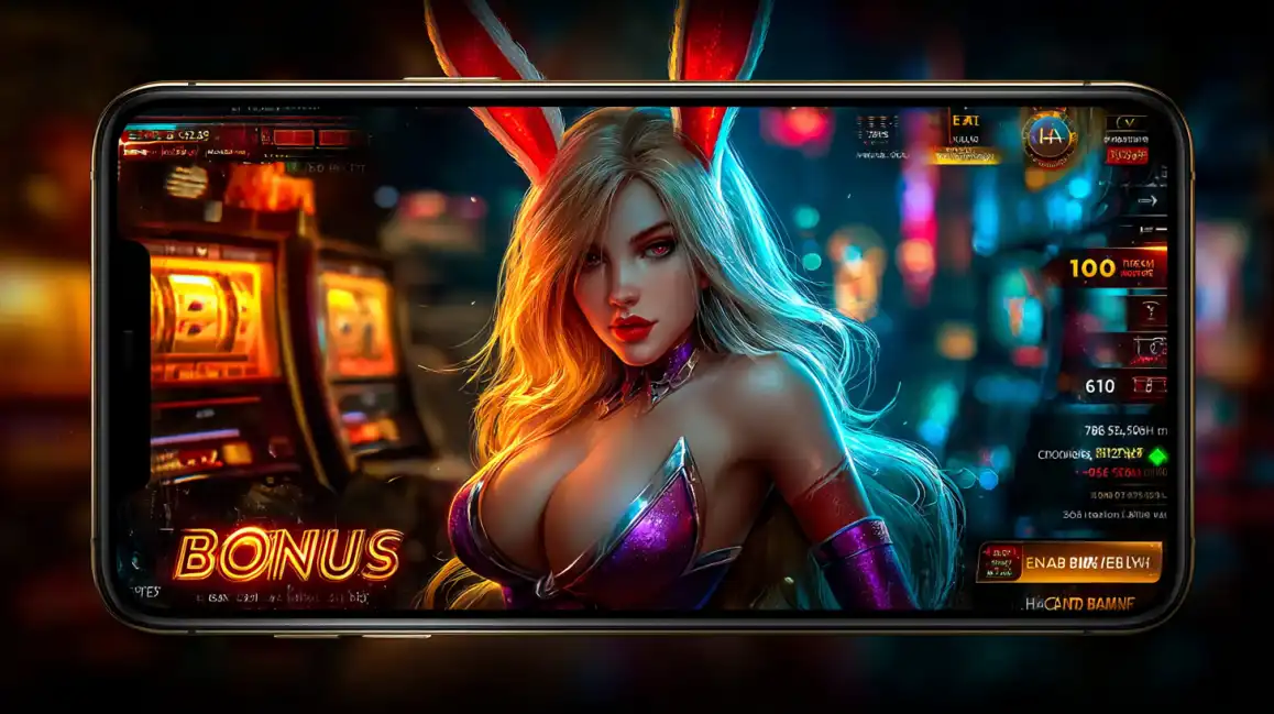 Mobile casino bonus game interface showing Premier Bet app features