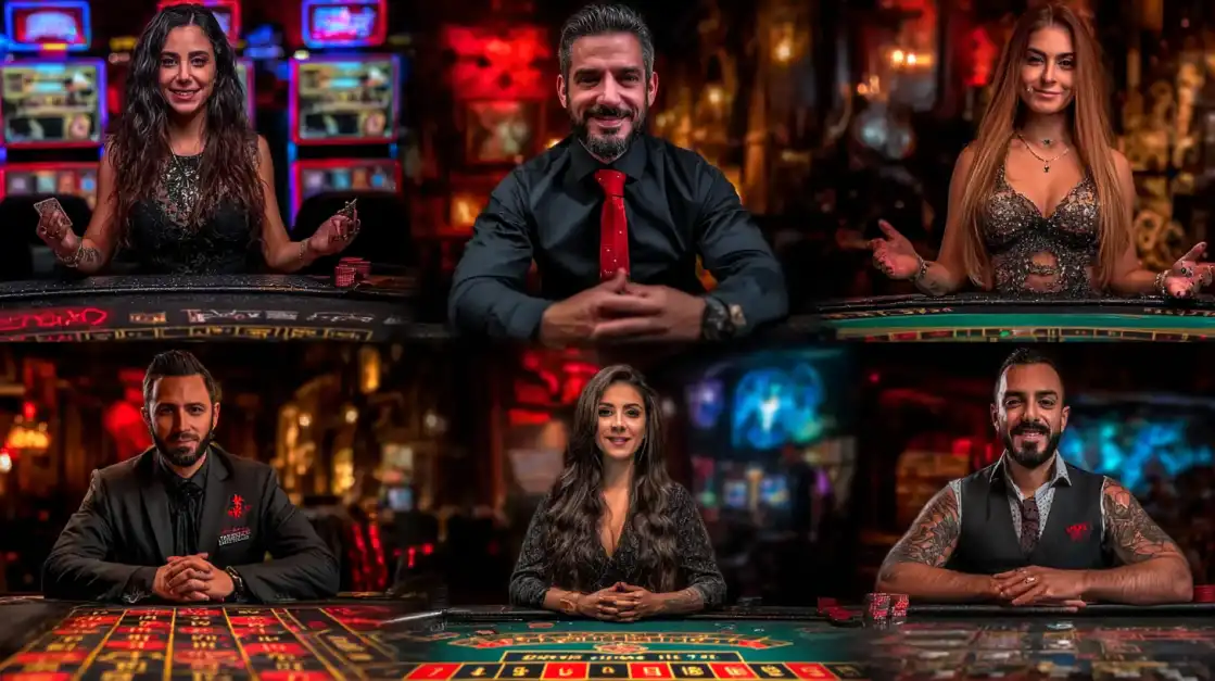 Professional live casino dealers representing Premier Bet's commitment to secure and trustworthy payment processing