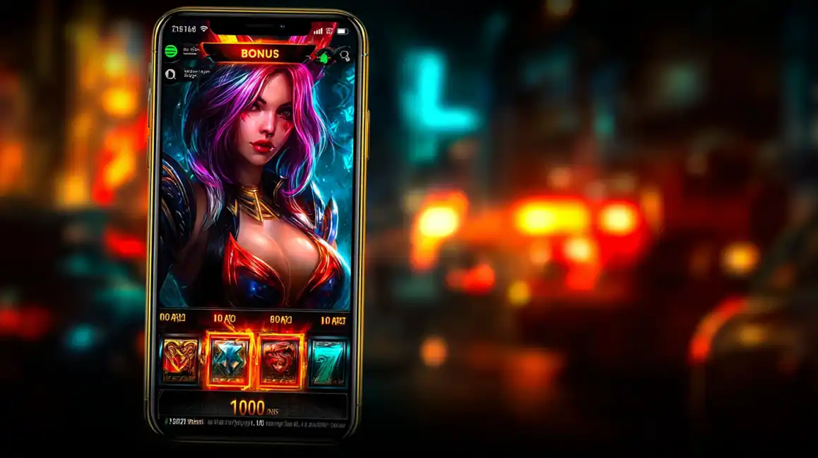 Fantasy character promoting mobile casino bonus offers for new Premier Bet registrations