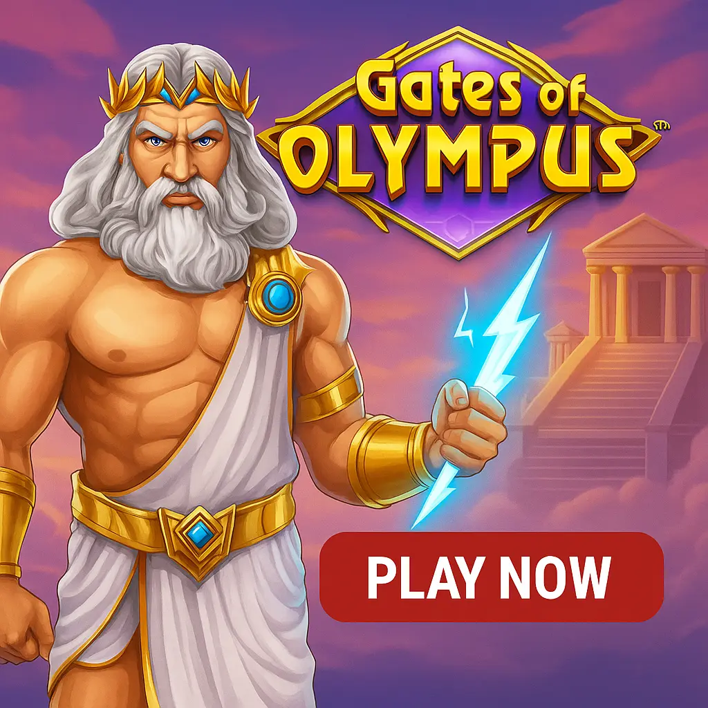 Gates of Olympus mythological slot featuring Zeus and Greek gods